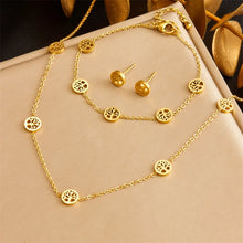 DIEYURO 316L Stainless Steel Pearl Butterfly Flowers Necklace Bracelet Earrings Suit Women New Trend Non-fading Jewelry Set Gift