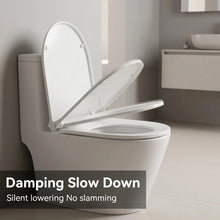 U-Shape Toilet Seat Lid Slow Close Anti-Bacterial Easy to Clean Removable Soft PP Material Strong Pressure Toilet Seat Covers
