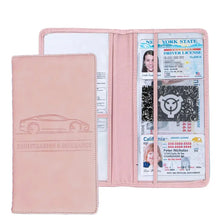 Car Registration & Insurance Card Holder - Bifold Wallet with Slots for Driver’s License, ID Cards, and Passport - Waterproof