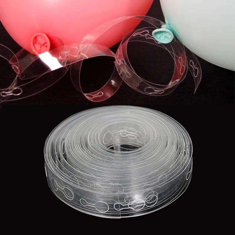 10 Meter Double Hole Balloon Chain, Perfect Decoration for Graduation Ceremonies,Birthday Parties,Baby Parties,and Any Occasion