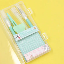 DIY Art Craft Tool Set with Cutting Mat & Sculpting Tools, Multi-Functional Creative Kit with Clear Storage Box for Handmade Pro