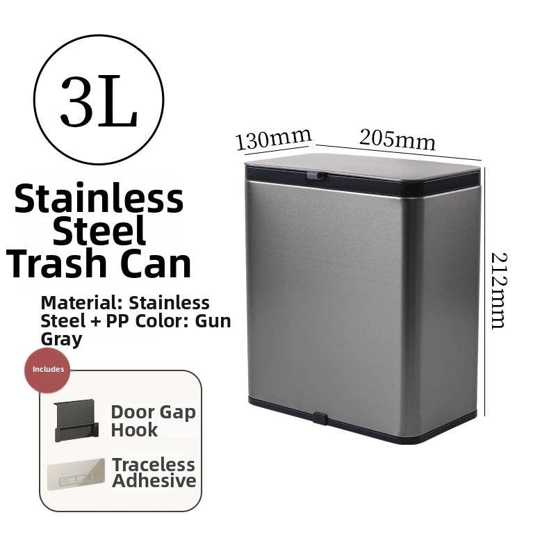 Effortless Cleanup Space-Saving Mounted Trash Bin for Kitchen Multi-Functional Garbage Storage