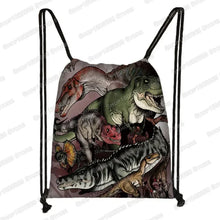 Ancient Animal Dinosaur Backpack Women Men Travel Bag Teenager Boys Girls Bookbag Children Canvas Drawstring Bag Kids Gift