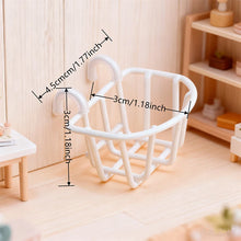 Toy House Accessories: Hanging Storage Basket Perfect for dollhouse accessory sets