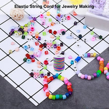 1Roll Stretchy Bracelet String, Sturdy Rainbow Elastic String Elastic Cord for Jewelry Making, Necklaces, Beading and Crafts