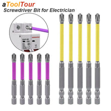 Precision Magnetic Electrician Screwdriver Bit Outlet Special Slotted Cross Batch Non-slip for FPH2 Socket Switch Power Tool Kit