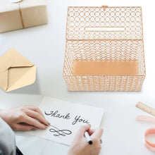 Wedding Card Box with Heart Lock, Clear Acrylic Money Gift Box Gold, for Reception Birthday Party Decor