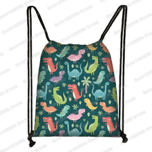 Ancient Animal Dinosaur Backpack Women Men Travel Bag Teenager Boys Girls Bookbag Children Canvas Drawstring Bag Kids Gift