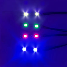 TRINOOD 2/3/4 LEDs Red White Green Blue Light Lamps Bar Controller for 1/10 Axial SCX10 TRX4 RC Car Drift Crawler body lights