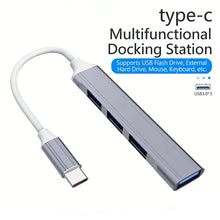 USB C HUB Type C Extender 4 Port Splitter Adapter OTG Docking Station For Phone Macbook Pro 13 15 Air PC Laptop Computer Hub