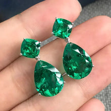 2026 New Style Fashion Green Crystal Pendant Earrings for Women's Engagement Party Accessories with Noble  Unique Jewelry
