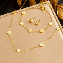 DIEYURO 316L Stainless Steel Pearl Butterfly Flowers Necklace Bracelet Earrings Suit Women New Trend Non-fading Jewelry Set Gift