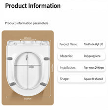 U-Shape Toilet Seat Lid Slow Close Anti-Bacterial Easy to Clean Removable Soft PP Material Strong Pressure Toilet Seat Covers
