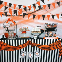 3M Halloween Black Orange Fabric Bunting Pennant Flags Banner Garland Home Halloween Party DIY Decoration