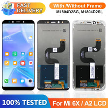 Screen for Xiaomi Mi A2 M1804D2SG M1804D2SI Lcd Display Touch Screen Digitizer Assembly with Frame for Xiaomi Mi 6X Replacement