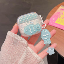 Case For 2025 New AirPods Pro3 4 3 2 1 Pro 2 Case TPU Cute DIY Rabbit Fishing Shell Dog Earphone Protective Cover With Pendant
