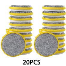 20/10/3PCS Double Side Dishwashing Sponge Dish Washing Brush Pan Pot Dish Wash Sponges Household Cleaning Reusable Kitchen Tools