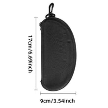 Protective Hard Shell Glasses Case Portable Zipper Storage Box With Carabiner Clip Fits Sunglasses Eyeglasses Reading Travel