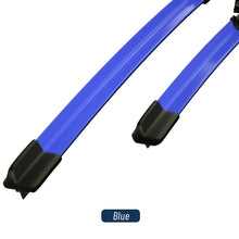 For Seat Leon 1M MK1 1P MK2 5F MK3 KL MK4 2000-2023 2019 2020 2021 2022 2pcs Front Windshield Windscreen Wiper Blades Red Blue