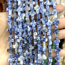 10X14MM Natural Stone Cross Shape Agates Quartz Turquoises Spacer Beads For Jewelry Making DIY Bracelet Necklace Accessories