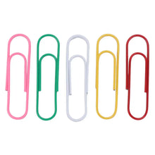 10 Pcs Stationary Accessories 10cm Paper Clip Metal Colored Bookmark Creative Alloy Filing Paper Clips Student