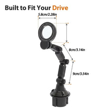 Car Cup Phone Holder Magnetic Phone Mount Super Strong Suction for Stable 360° Rotatable Mobile Support For Car