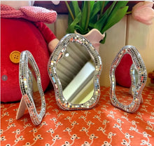 Desktop Decorative Accessories Artistic Mirror Home Interior Decoration Irregular Retro Crafts Desktop Makeup Mirror