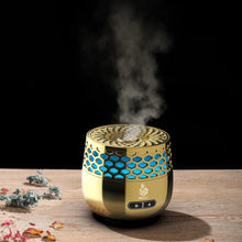 Bakhoor Electric Incense Burner,Seven-color Light,Rechargeable,Use for Fragrant Room,Office,Car,Ramadan Arab,Bakhoor Gift,b21