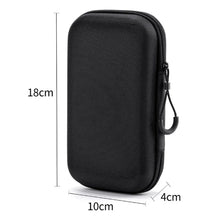 New Hard Shell EVA Storage Box Mini Portable Pouch Carrying Bag Black Zipper Earphone Case Digital Accessories