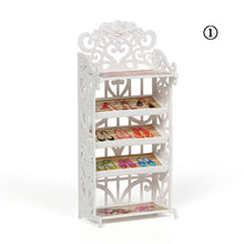 Dollhouse Furniture Creative Miniature Furniture Wardrobe/Bed/Shoe Rack/Bathtub/Swing For Doll Living Room Decor Accessories