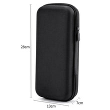 New Hard Shell EVA Storage Box Mini Portable Pouch Carrying Bag Black Zipper Earphone Case Digital Accessories