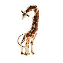Enamel Large Giraffe Brooches For Women Vivid Animal Design Brooch Pin Luxury High Quality Accessories Spring Style 2022