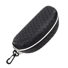 Protective Hard Shell Glasses Case Portable Zipper Storage Box With Carabiner Clip Fits Sunglasses Eyeglasses Reading Travel