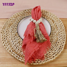 Factory Direct Cloth Napkins Set of 48 Gauze Crepe Cotton Fabric 42x42cm Dinner Tea Towel Kitchen Wedding Table Easter Decor
