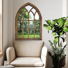 Modern Arch Window Botanical Wall Decal Self Adhesive PVC Mural Removable Wallpaper For Bedroom Living Room Bathroom Decor