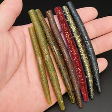 SWOLFY 40pcs High Density Senko Soft Fishing Lure Worm Baits 80mm 3g 105mm 5.5g Wacky Rig For Bass Fsihing Tackle