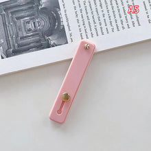 1pc Universal Phone Hand Band Bracelet Silicone Phone Holder Finger Ring Push Pull Grip Stand Sticker Phone Holder