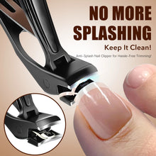1Pcs Angled Head Nail Clippers with Catcher Nail File for Thick Toenails Large with Wide Jaw Opening Sharp Clipper Cutter