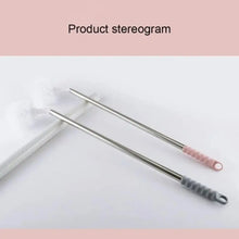 Household Bucket Washing Brush Gadgets Tools Water Dispenser Cleaning Brush Stainless Steel Rod Handle Bendable