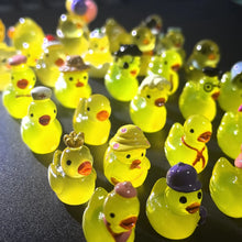 40 Kinds of Mini Ducks Collection Luminous Yellow Duck Miniatures Fairy Garden Decoration Desk Decorative Figurines Home Decor