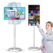 32 Inch Portable Smart TV LCD Touch Screen Wireless Rechargeable Long Battery Life Interactive Monitor for Home Travel