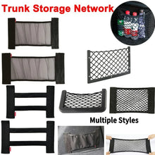 Car Back Rear Trunk Storage Net Pocket Trunk Seat Back Bag Elastic Storage Bag Auto Organizer Net Universal Storage Bag