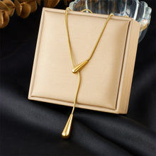 LAMENGLY 316L Stainless Steel Simple Style Bowknot Heart Pearl Geometry Pendant Necklace For Women Elegant Trend Neck Chain Gift