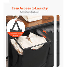 SucceBuy Laundry Sorter Large Laundry Hamper with Metal Frame Freestanding Storage Organizer Baskets for Dirty Clothes, Bathroom