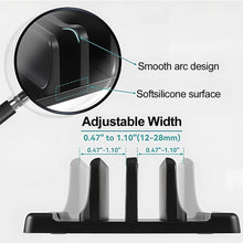 Office ABS  Laptop Stand Vertical Save Desktop Space Easy To Place Computer Accessories Scalable Width Office Desk Storage