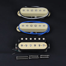 FLEOR HSS Alnico 5 Guitar Pickups Set Humbucker + Single Coil Pickup Staggered for SSH ST Guitar Parts