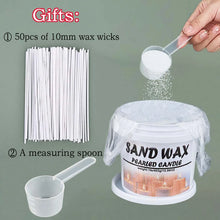 1LB Barrel White Sand Wax DIY Handmade Scented Candle Making Kit Ice Flower Wax Snowflake Wax Pearl Wax Sand Painting Materials