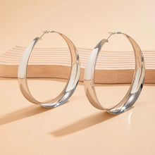 KunJoe Exaggerated Hollow Out Big Round Hoop Earrings for Women Fashion Metal Circle Earrings Ladies Party Jewelry Gifts 2025