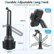 New Cup Holder Phone Mount - Adjustable Car/Truck Accessory, Golf Cart Accessory, Universal Phone Accessory