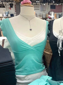 Mint Green V-neck Sleeveless T-shirts Women Summer Simple Fairy Style Slim Cotton Crop Tops Vintage Sweet Preppy Style Vests Y2K